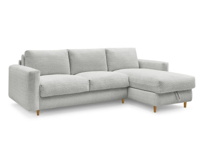 Canapé d'angle réversible convertible NOUVEAU COCOONE ouverture express tissu texturé