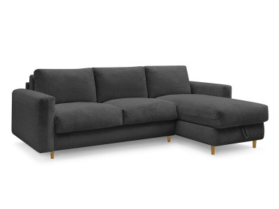 Canapé d'angle réversible convertible NOUVEAU COCOONE ouverture express tissu texturé