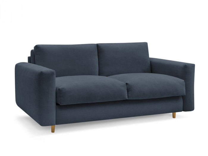 Canapé droit convertible NOUVEAU COCOONE ouverture express tissu lisse