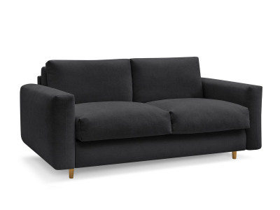 Canapé droit convertible NOUVEAU COCOONE ouverture express tissu lisse
