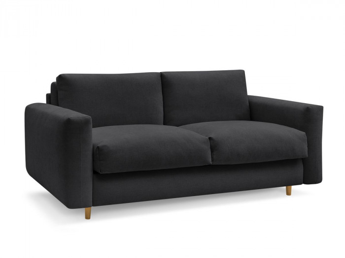 Canapé droit convertible NOUVEAU COCOONE ouverture express tissu lisse
