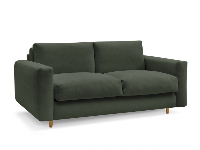 Canapé droit convertible NOUVEAU COCOONE ouverture express tissu lisse