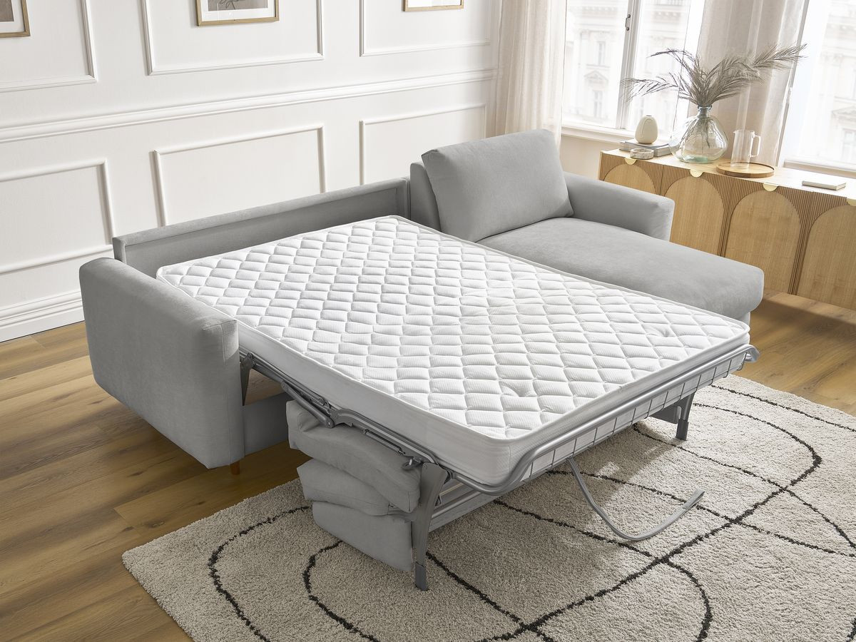 Canapé d'angle réversible convertible NOUVEAU COCOONE lisse gris foncé — vue 6