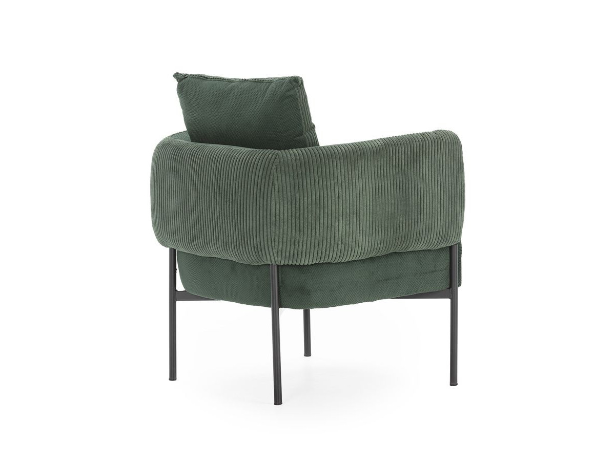 MARIN set met 220 cm eikenhouten eettafel + 6 GABIN corduroy fauteuils