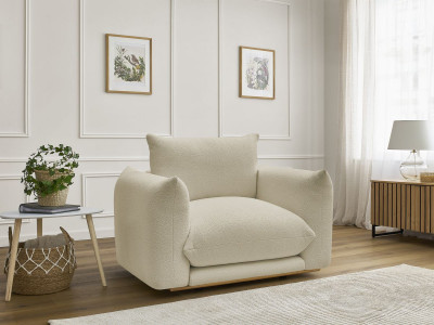 Fauteuil ERNEST tissu bouclette