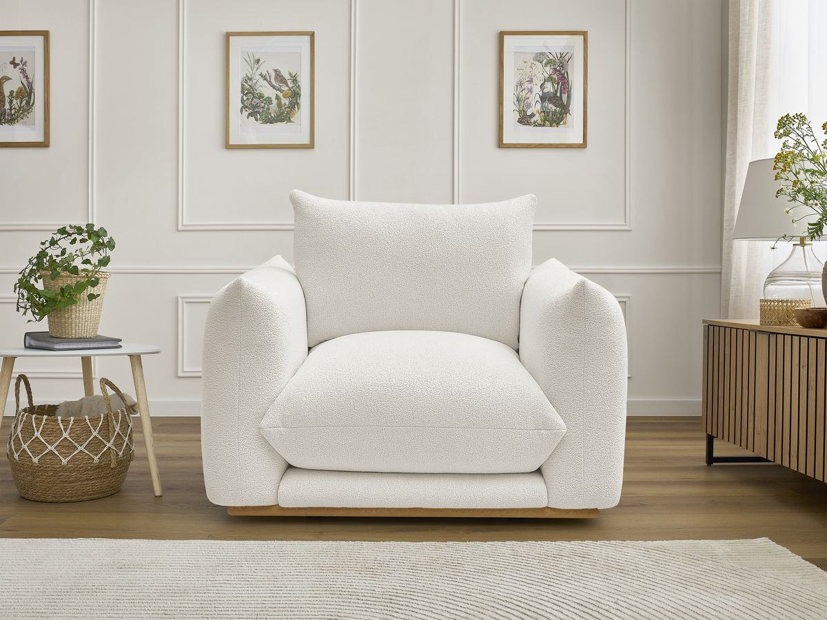 Fauteuil ERNEST tissu bouclette