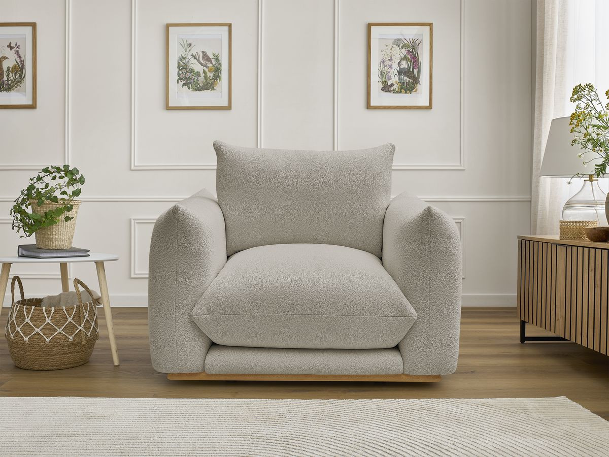 Fauteuil ERNEST tissu bouclette