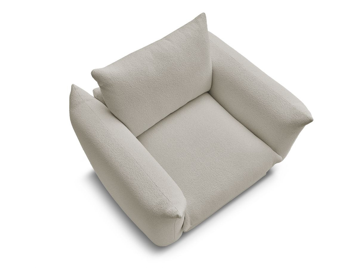 Fauteuil ERNEST tissu bouclette
