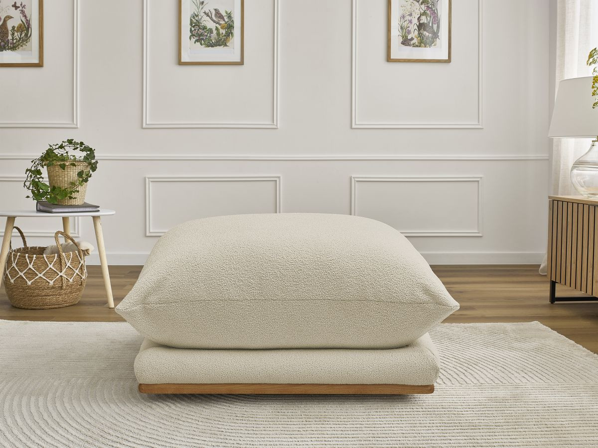 Pouf ERNEST bouclette beige — vue 5