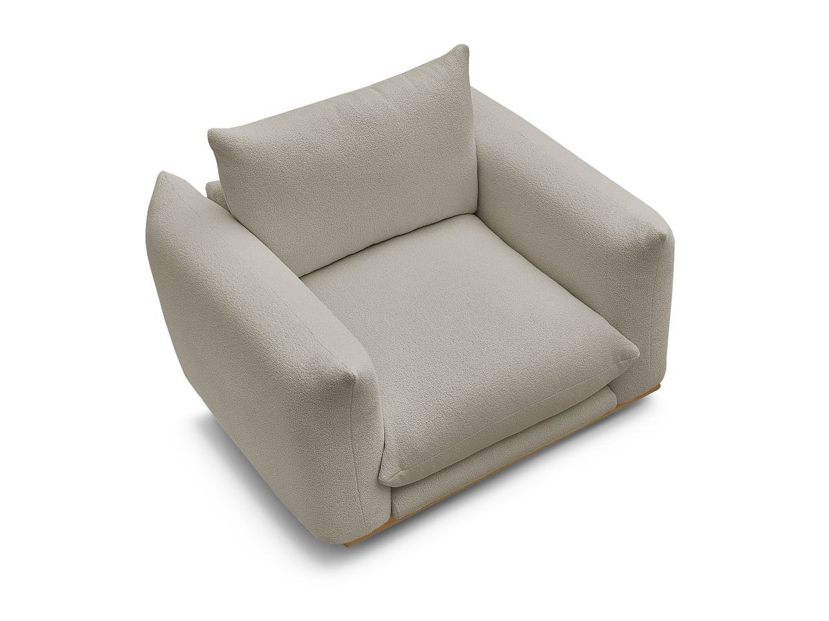 Fauteuil ERNEST tissu bouclette