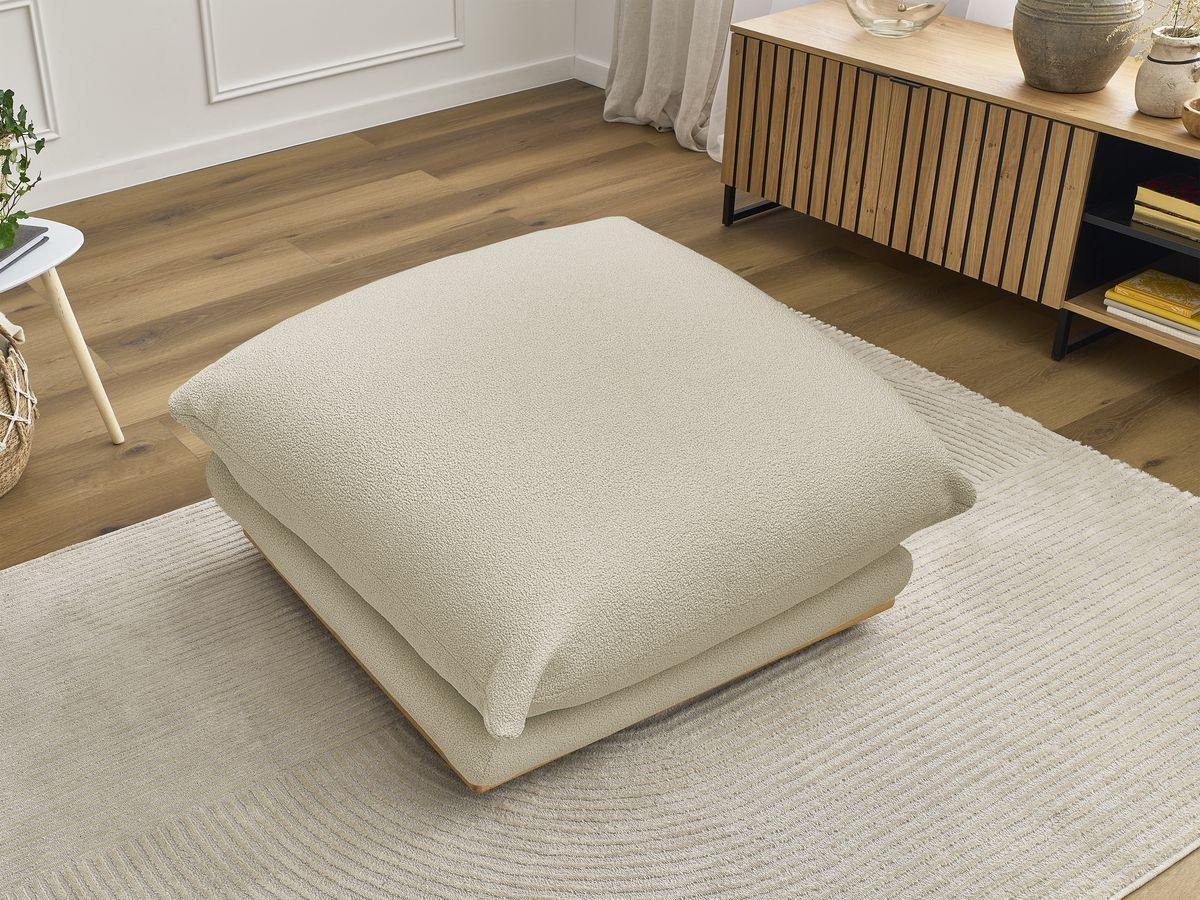 Pouf ERNEST bouclette beige — vue 6