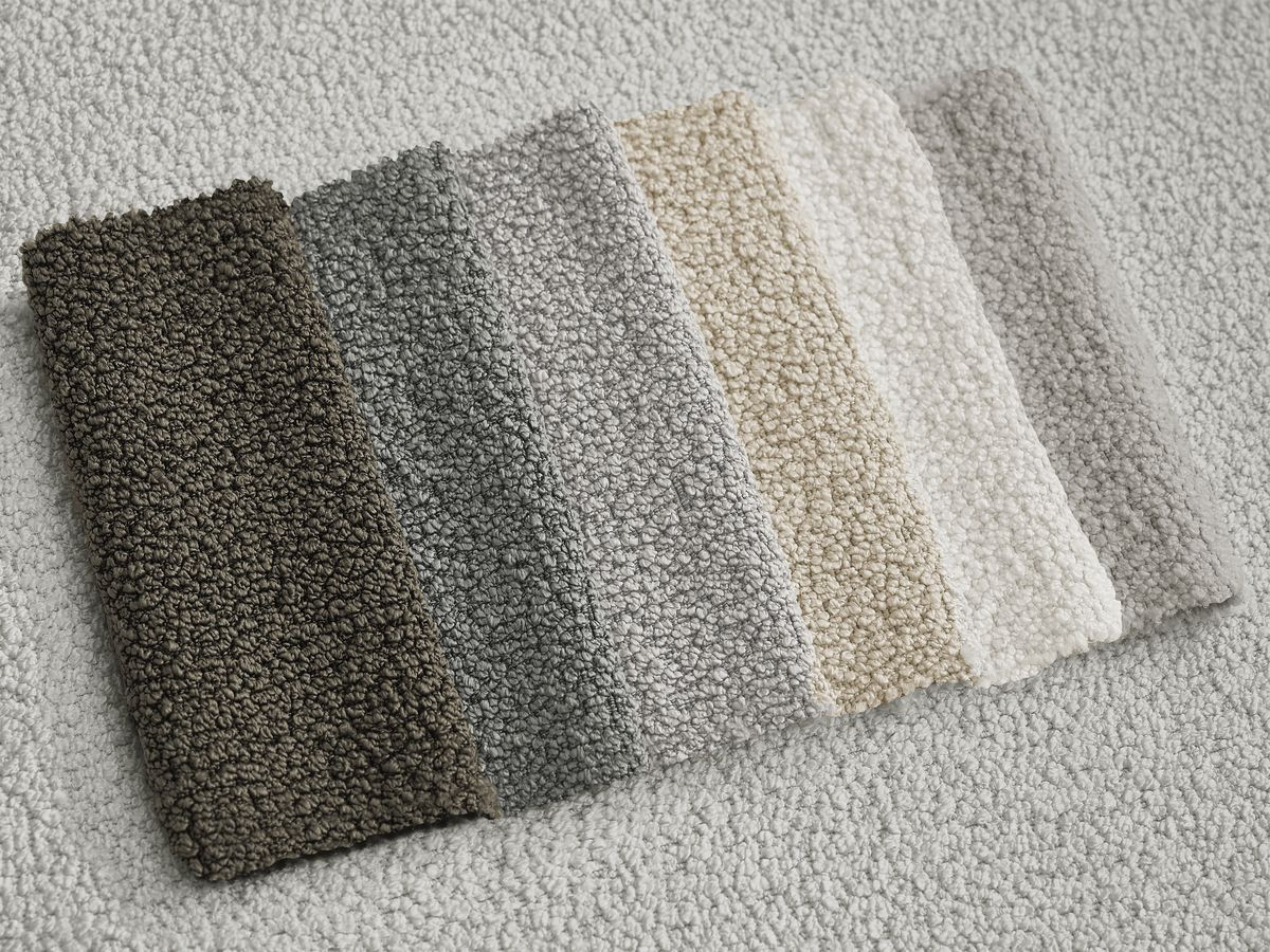 Pouf ERNEST bouclette gris clair — vue 4