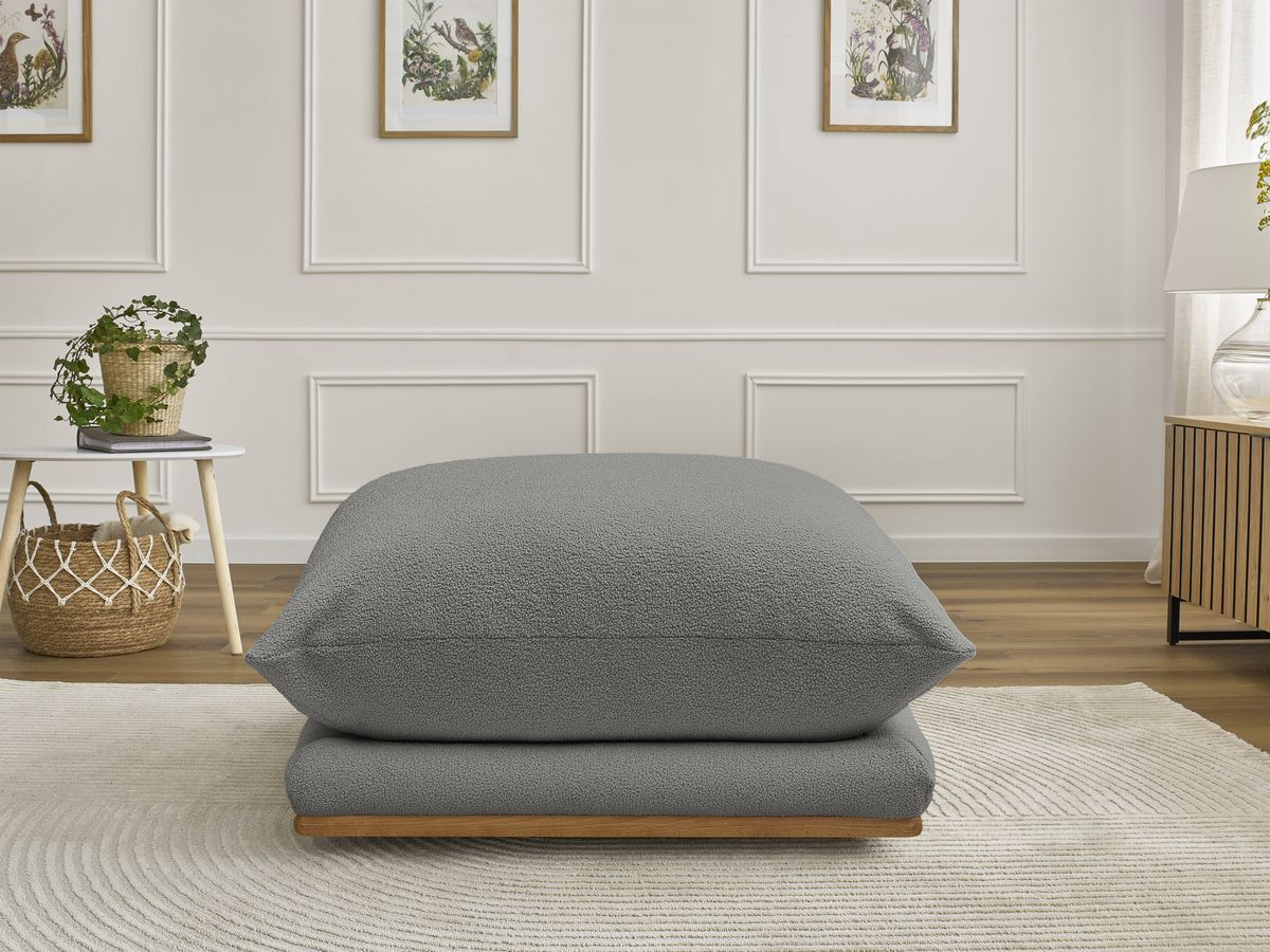 Pouf ERNEST bouclette gris foncé — vue 5