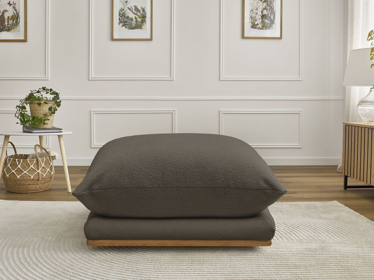 Pouf ERNEST bouclette marron — vue 5