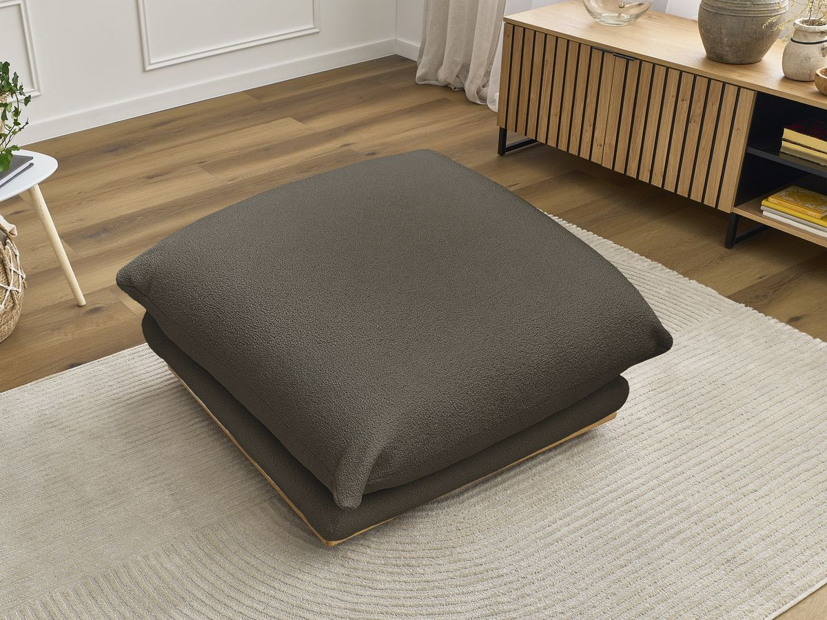 Pouf ERNEST bouclette marron — vue 6