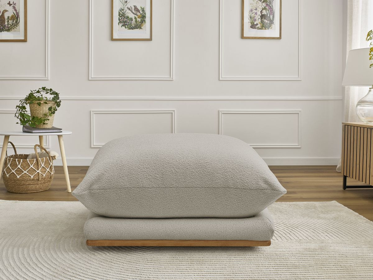 Pouf ERNEST bouclette taupe — vue 5
