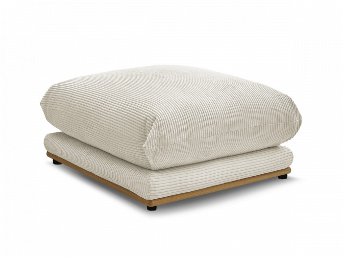Pouf ERNEST tissu velours côtelé