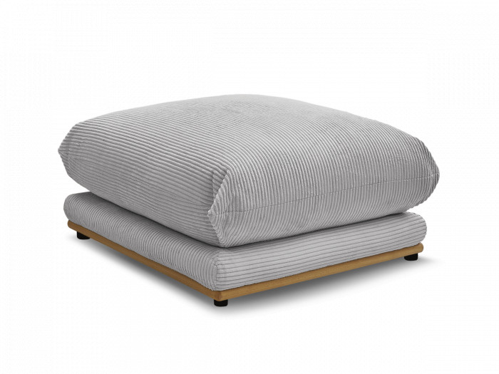 Pouf ERNEST tissu velours côtelé