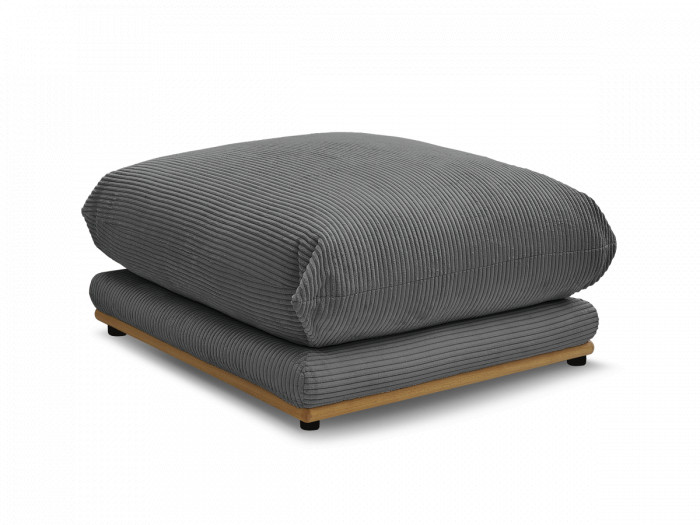 Pouf ERNEST tissu velours côtelé