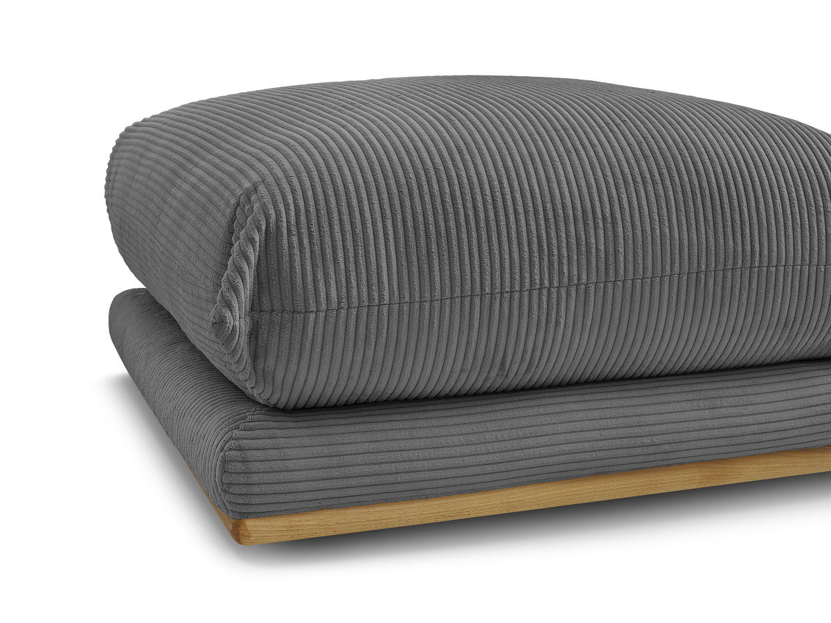 ERNEST corduroy stoffen poef