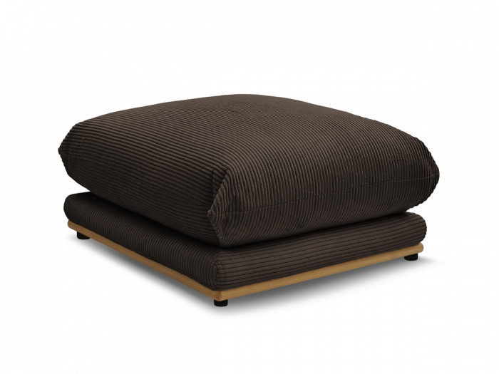 Pouf ERNEST tissu velours côtelé