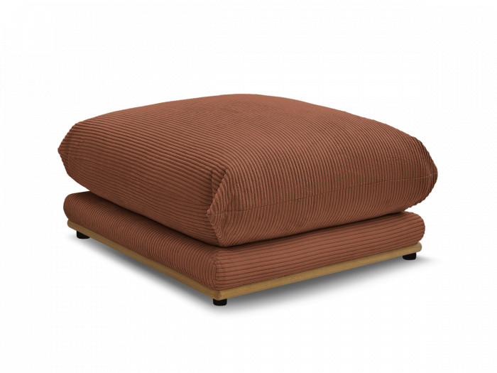 Pouf ERNEST tissu velours côtelé
