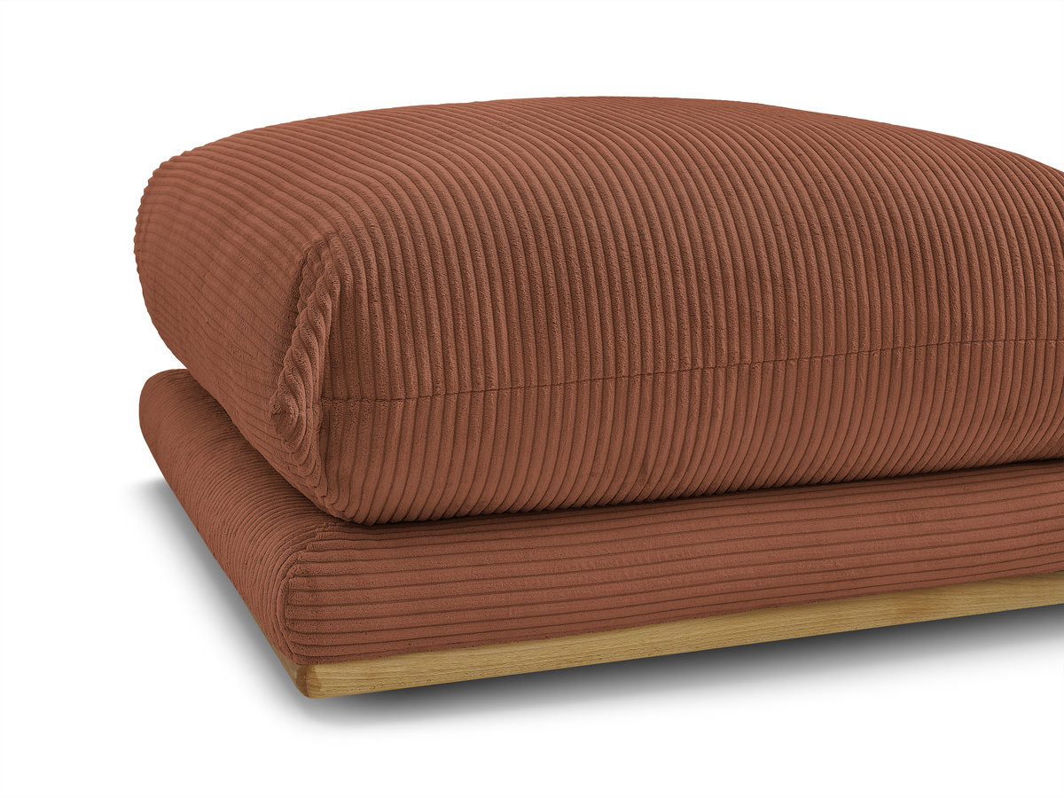 ERNEST corduroy stoffen poef