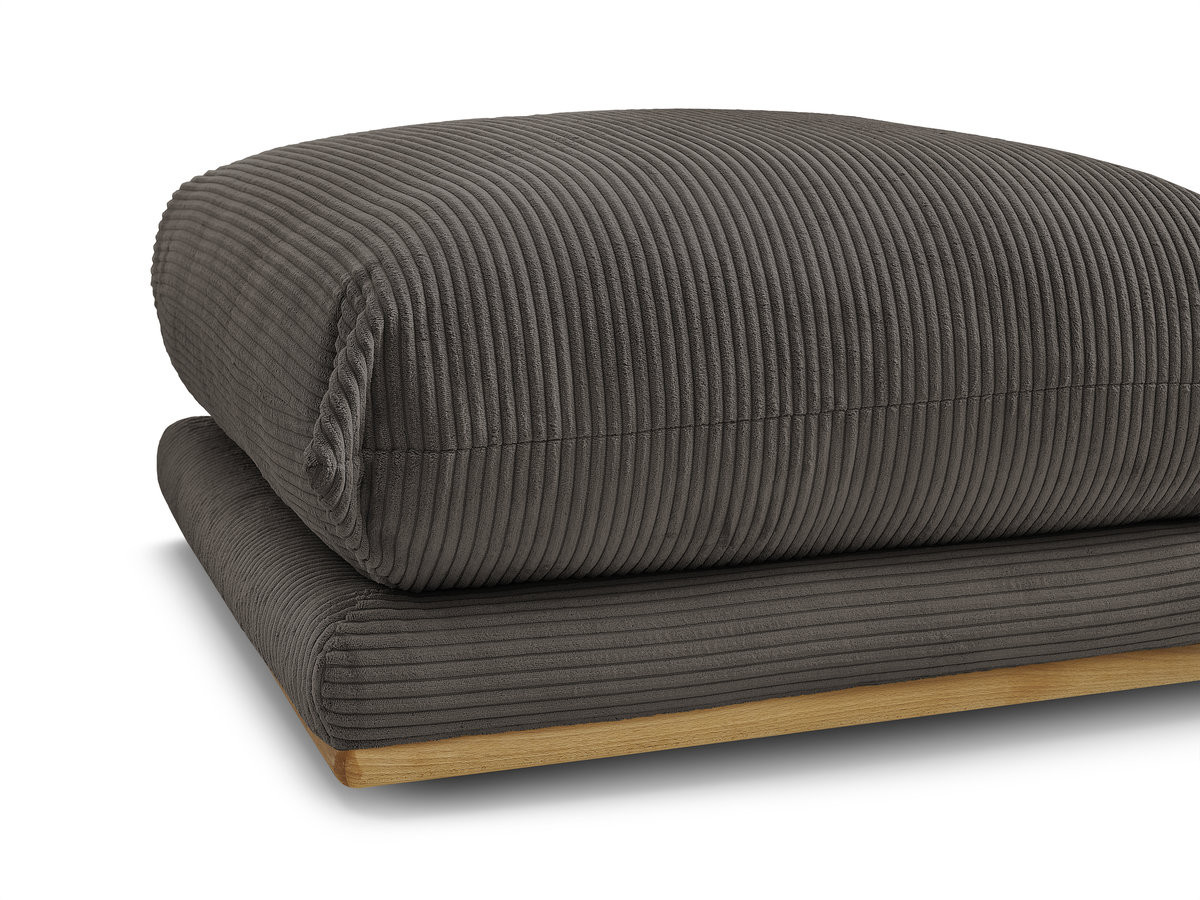 ERNEST corduroy stoffen poef