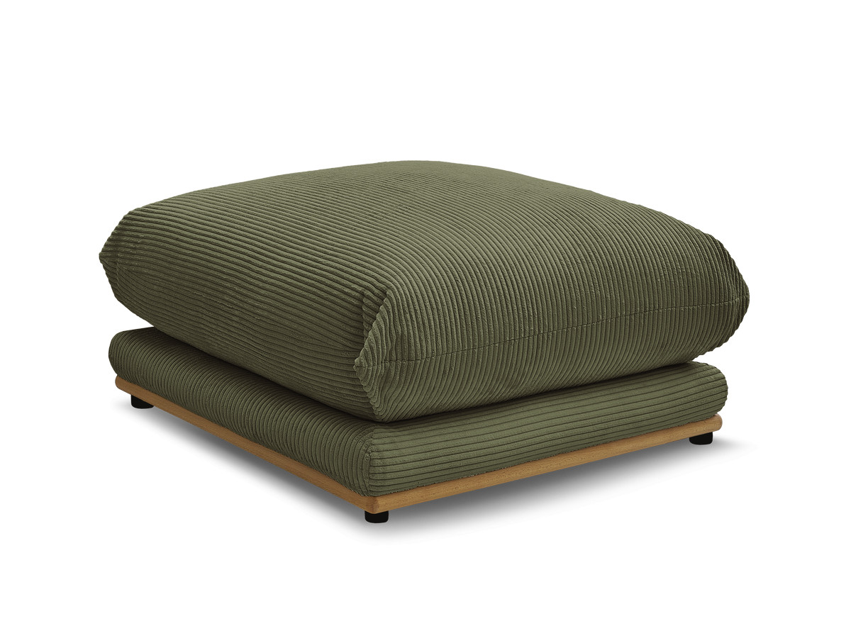 ernest corduroy stoffen poef gekleurd groente