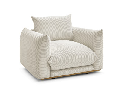 Fauteuil ERNEST tissu velours côtelé