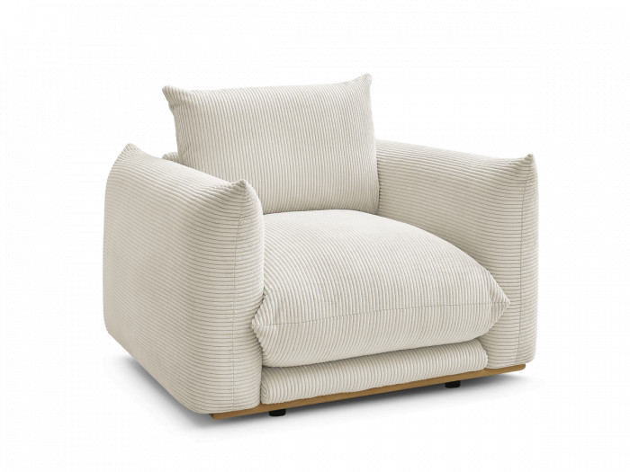 Fauteuil ERNEST tissu velours côtelé