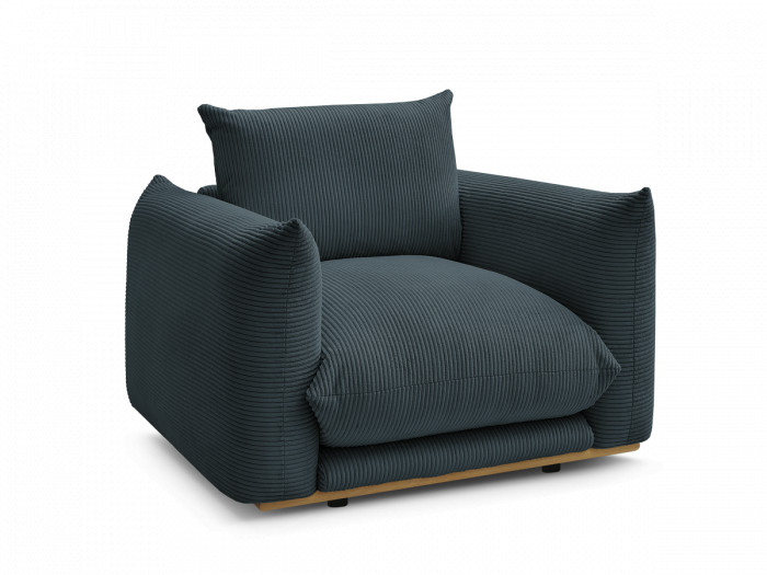 Fauteuil ERNEST tissu velours côtelé