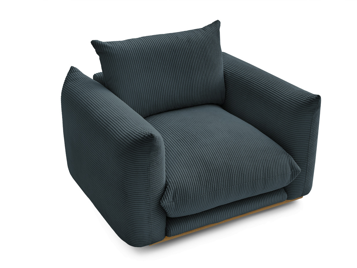 Fauteuil ERNEST tissu velours côtelé