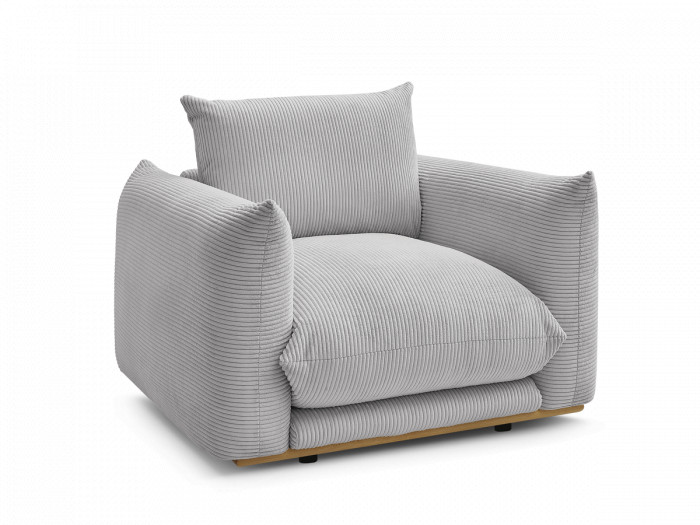 Fauteuil ERNEST tissu velours côtelé