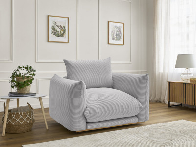 Fauteuil ERNEST tissu velours côtelé