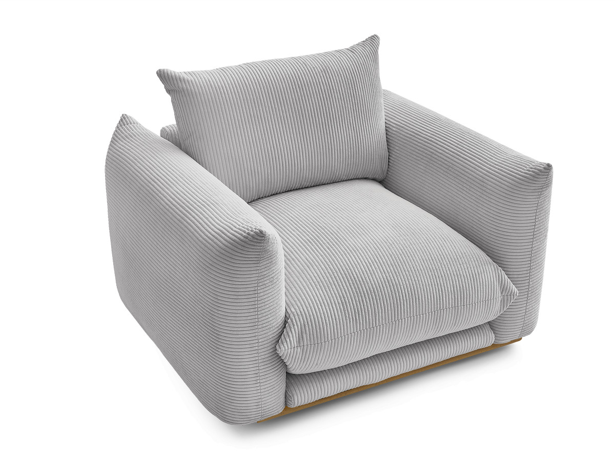 Fauteuil ERNEST tissu velours côtelé