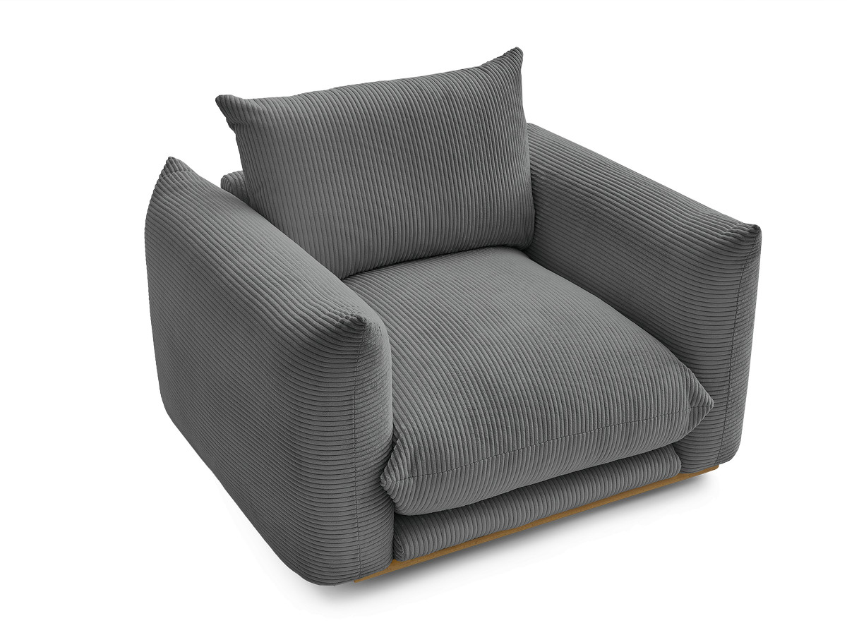 Fauteuil ERNEST tissu velours côtelé