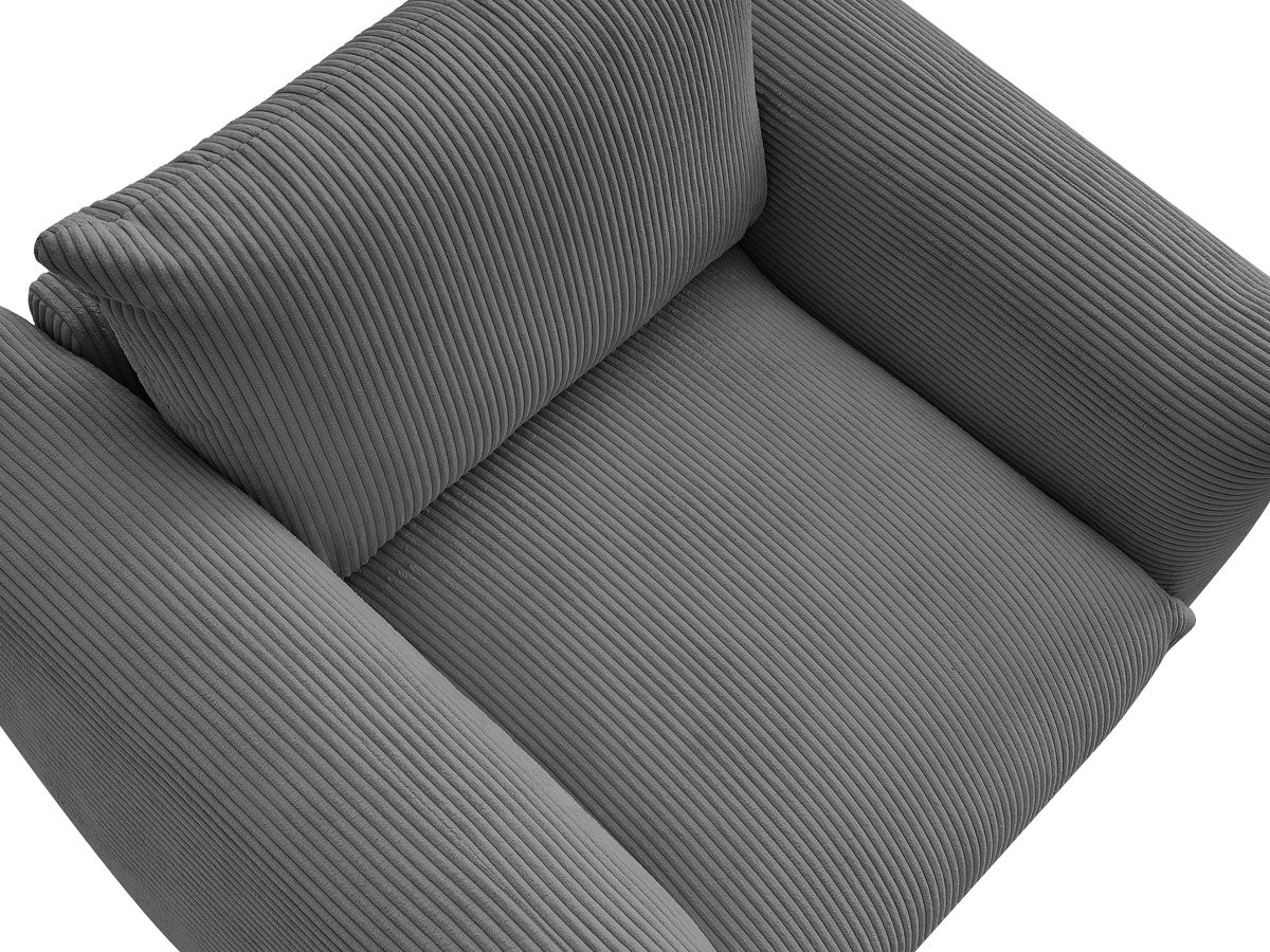 Fauteuil ERNEST tissu velours côtelé