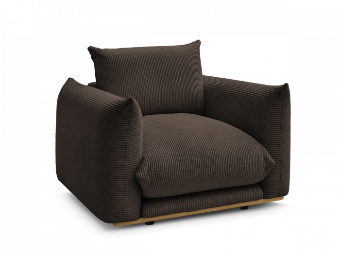 Fauteuil ERNEST tissu velours côtelé