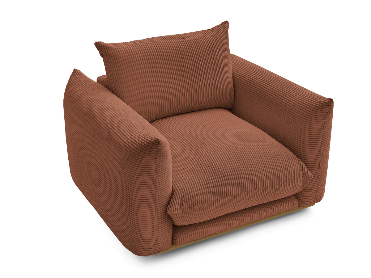 Fauteuil ERNEST tissu velours côtelé
