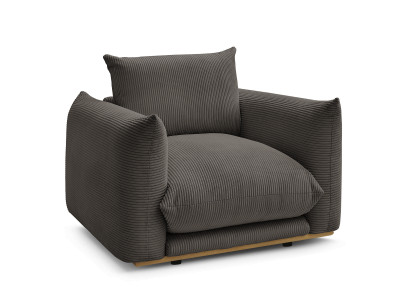 Fauteuil ERNEST tissu velours côtelé