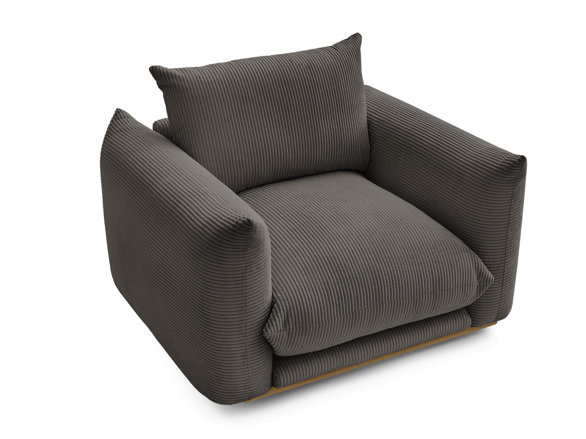 Fauteuil ERNEST tissu velours côtelé