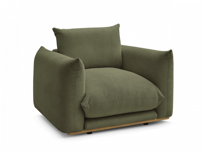 Fauteuil ERNEST tissu velours côtelé