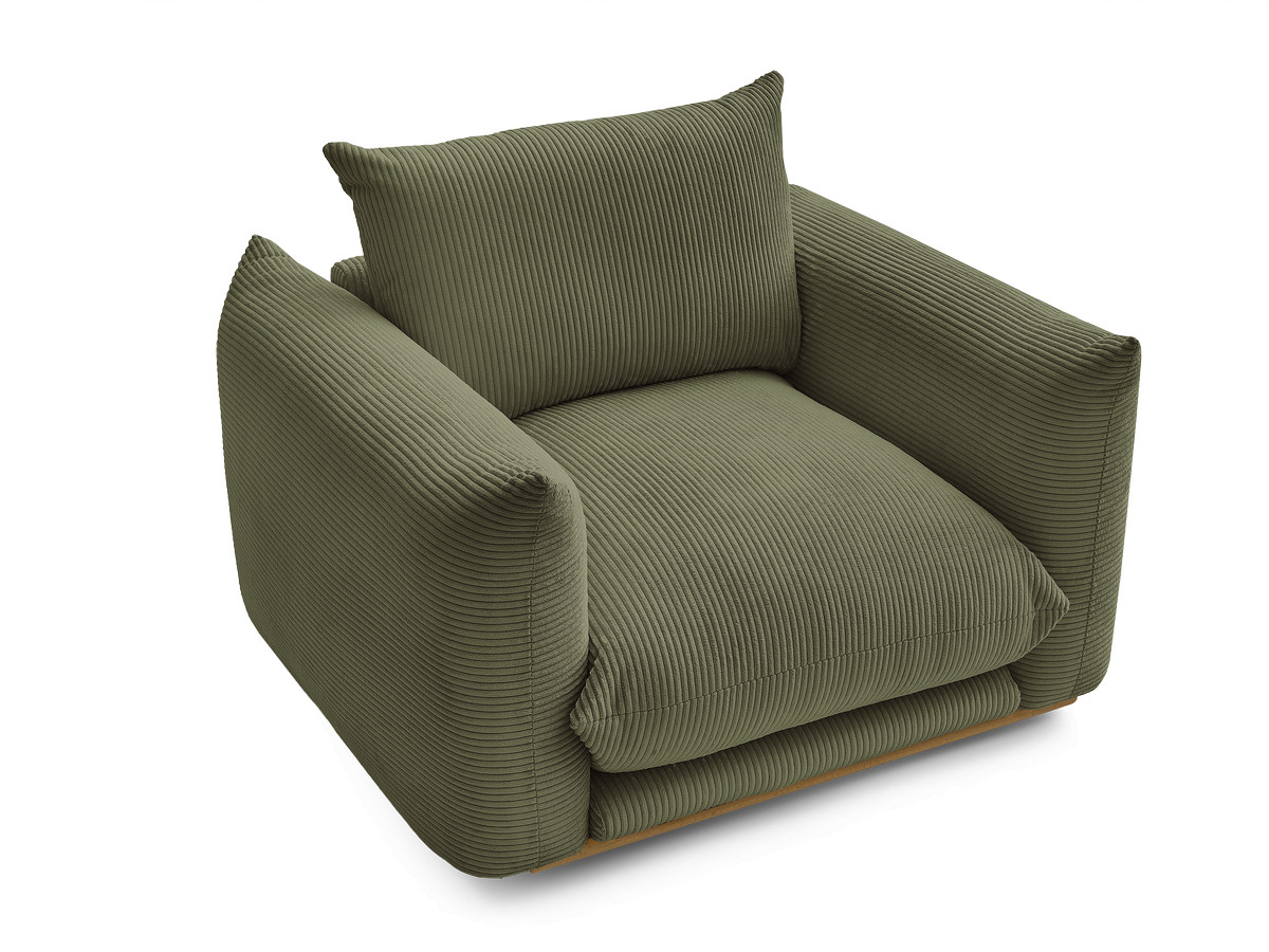 Fauteuil ERNEST tissu velours côtelé