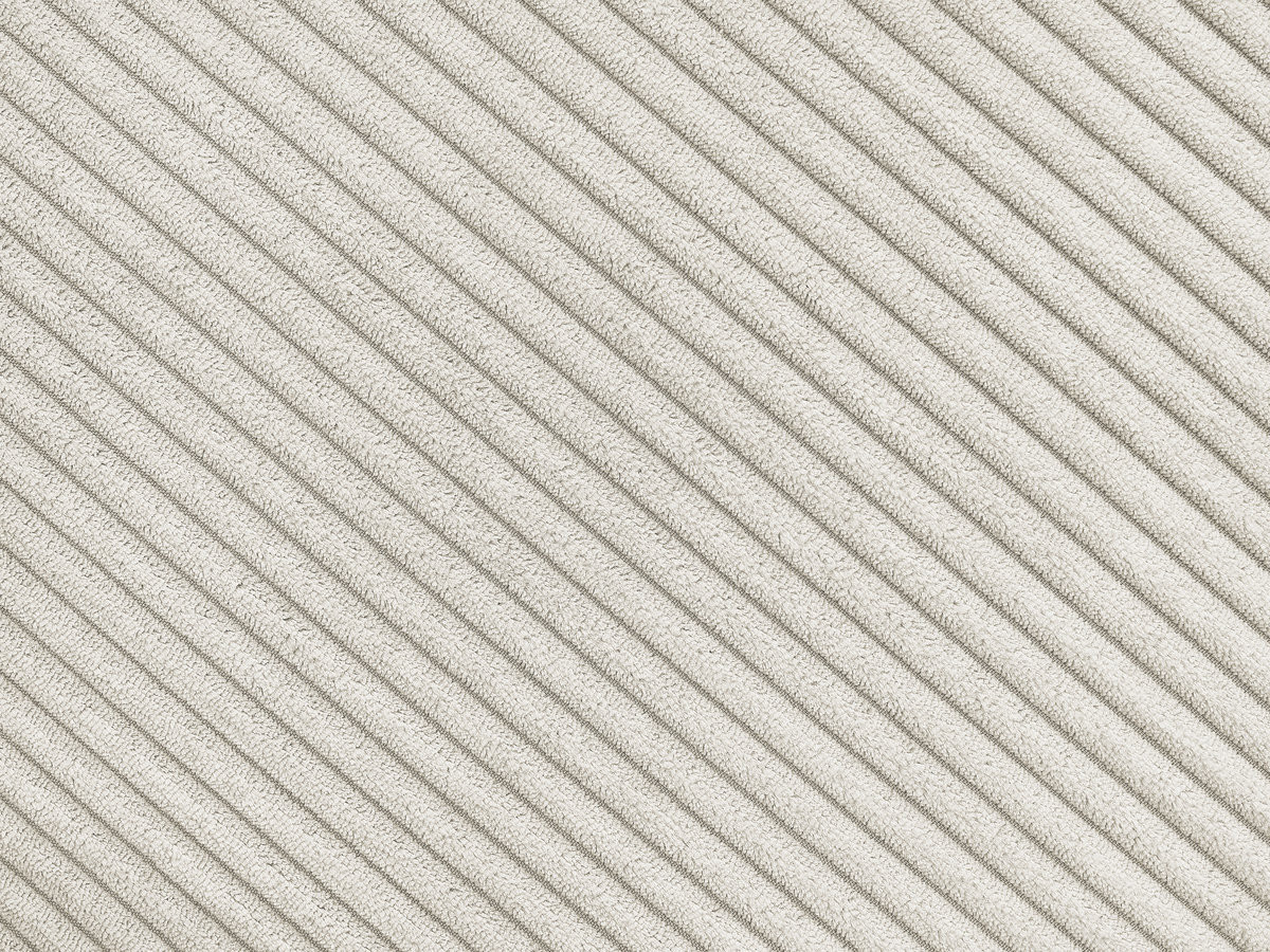 Canapé d'angle ERNEST velours côtelé beige — vue 6