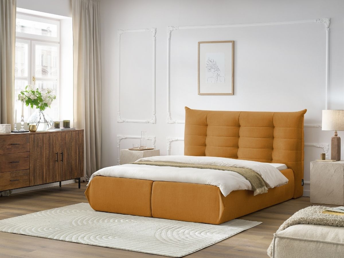 Lit coffre CLOTHILDE orange — vue 5