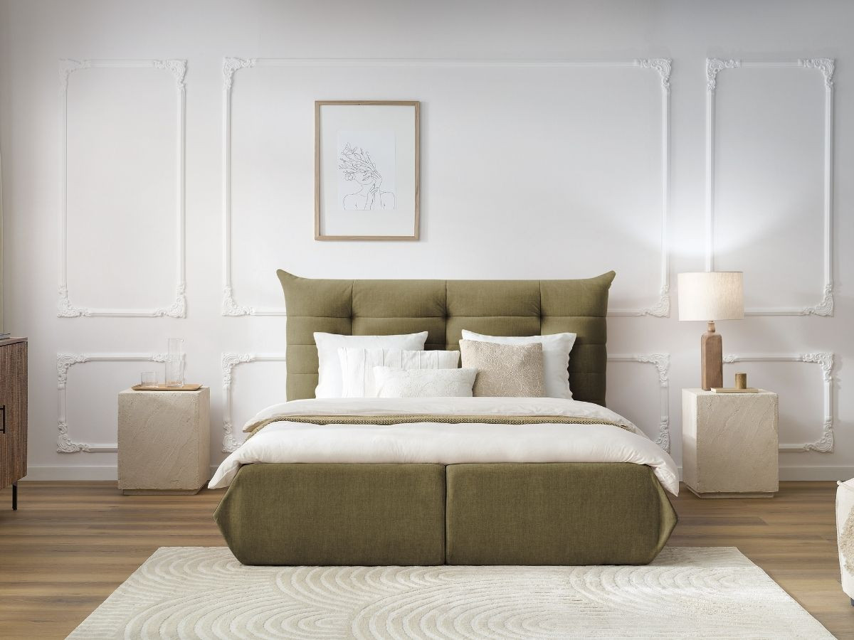 lit coffre clothilde de couleur vert