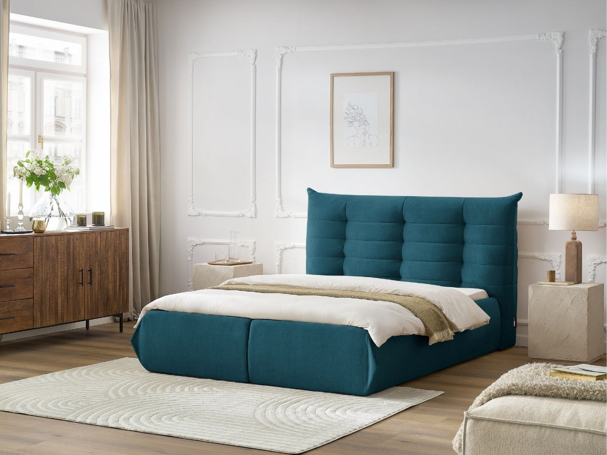 Lit coffre CLOTHILDE bleu — vue 5