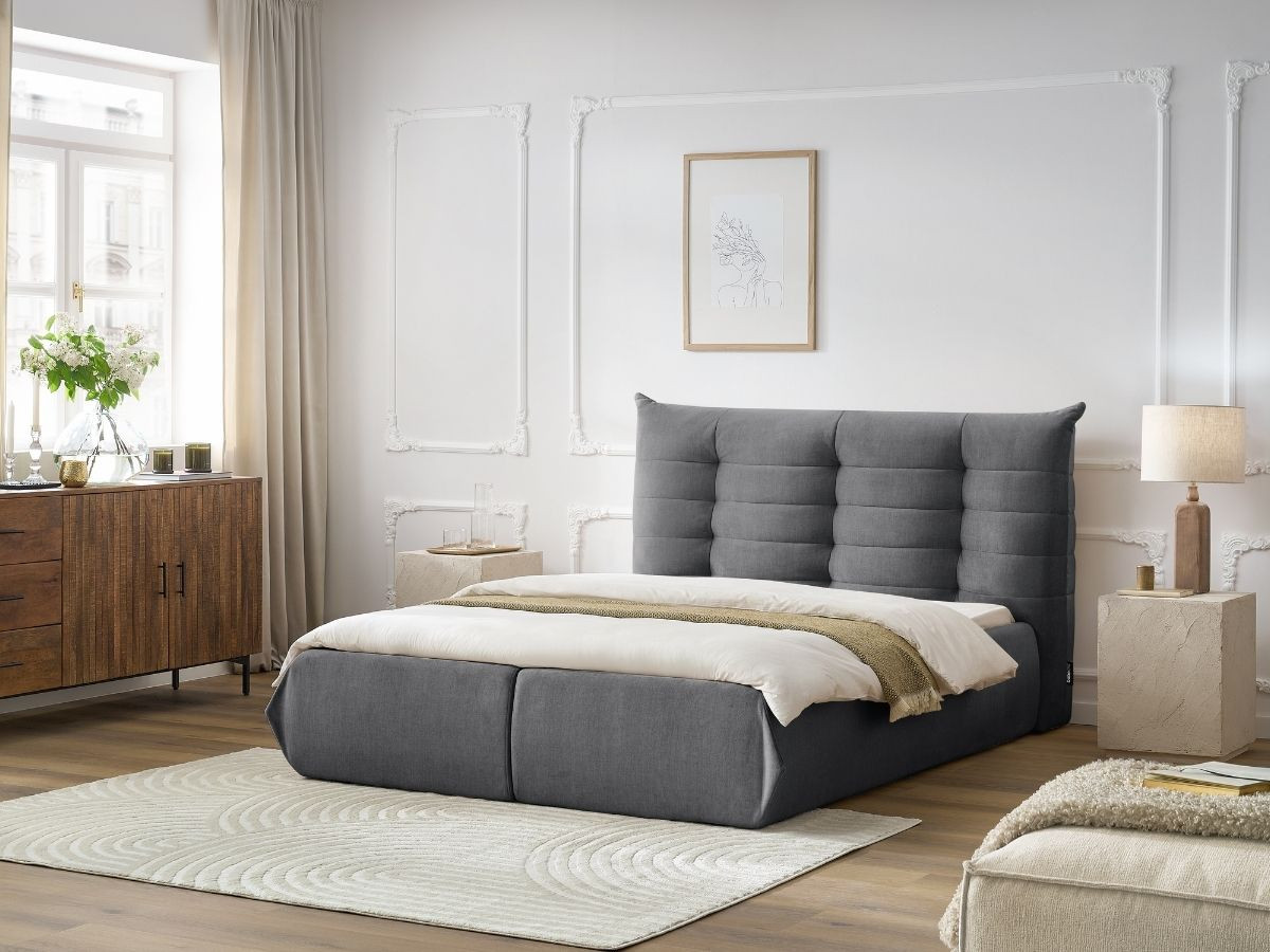 Lit coffre CLOTHILDE gris foncé — vue 5