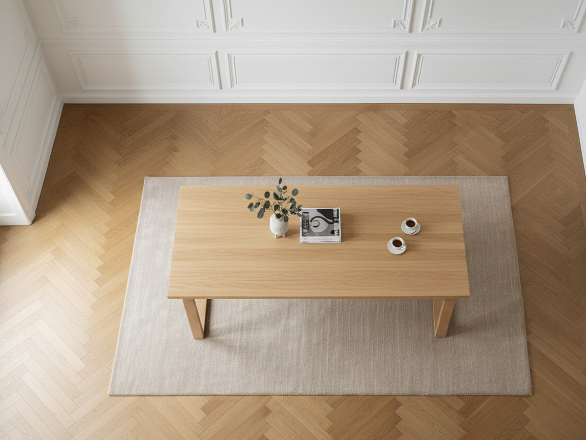 Table à manger 220 cm MARIN couleur chêne